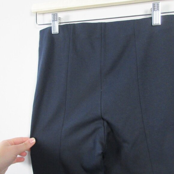 Vince High Rise Slim Fit Pull-On Ponte Pants Women XS Black Viscose Blend 326 - Picture 8 of 12